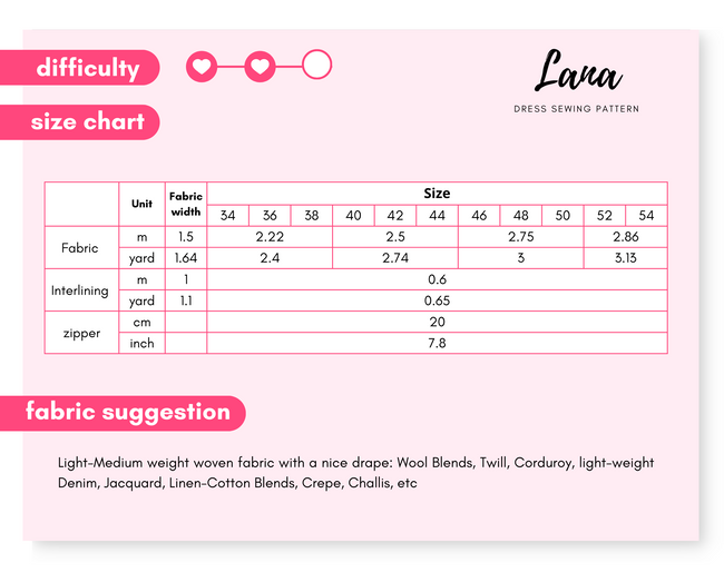 Lana - Skater Dress Pattern