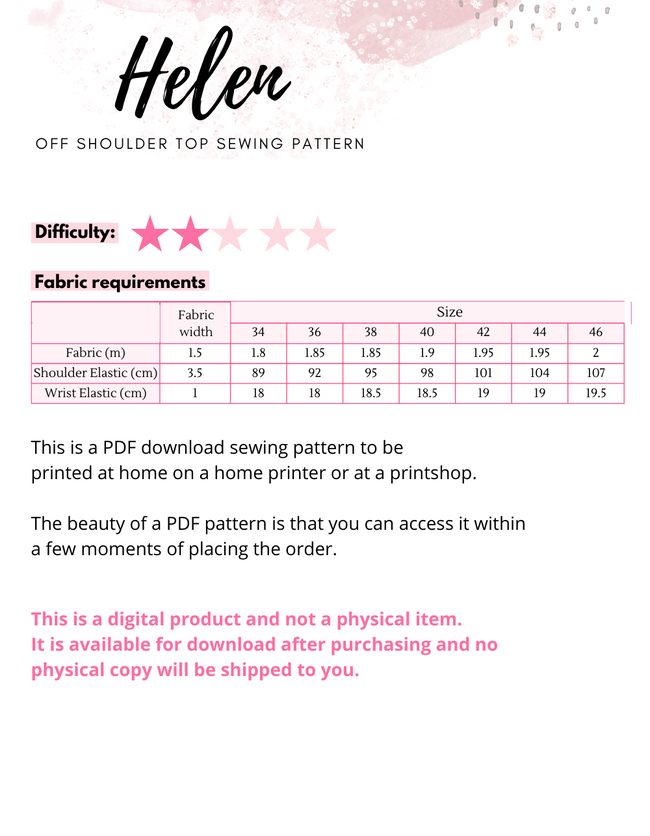 Helen - Peasant Top Pattern