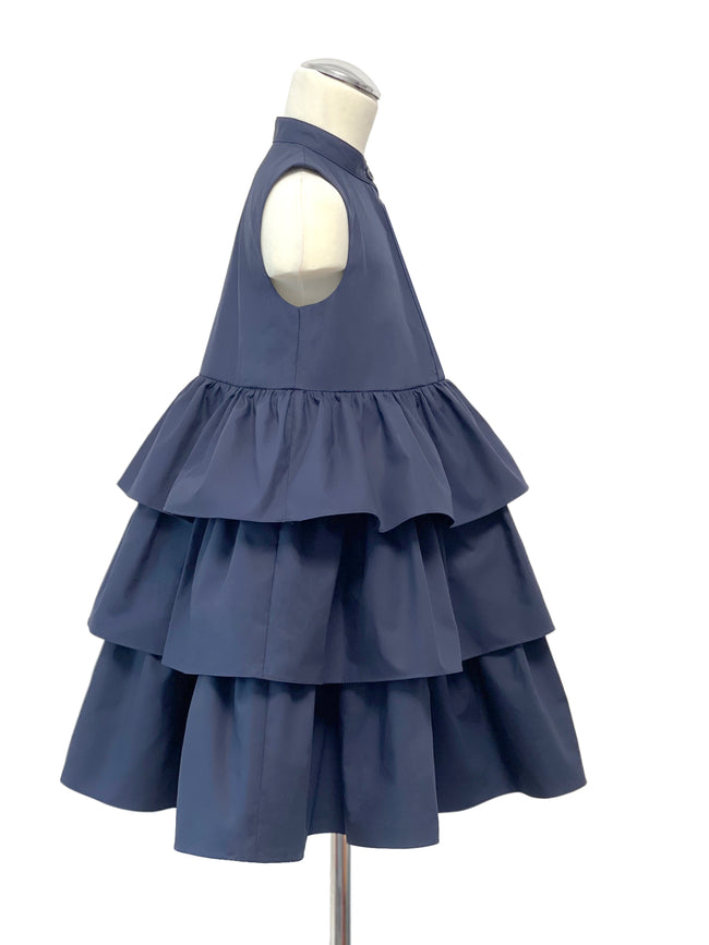 MD Mommy and Me Sleeveless Ruffled Mini Dress Sewing Pattern
