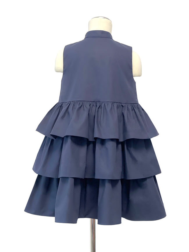 MD Mommy and Me Sleeveless Ruffled Mini Dress Sewing Pattern