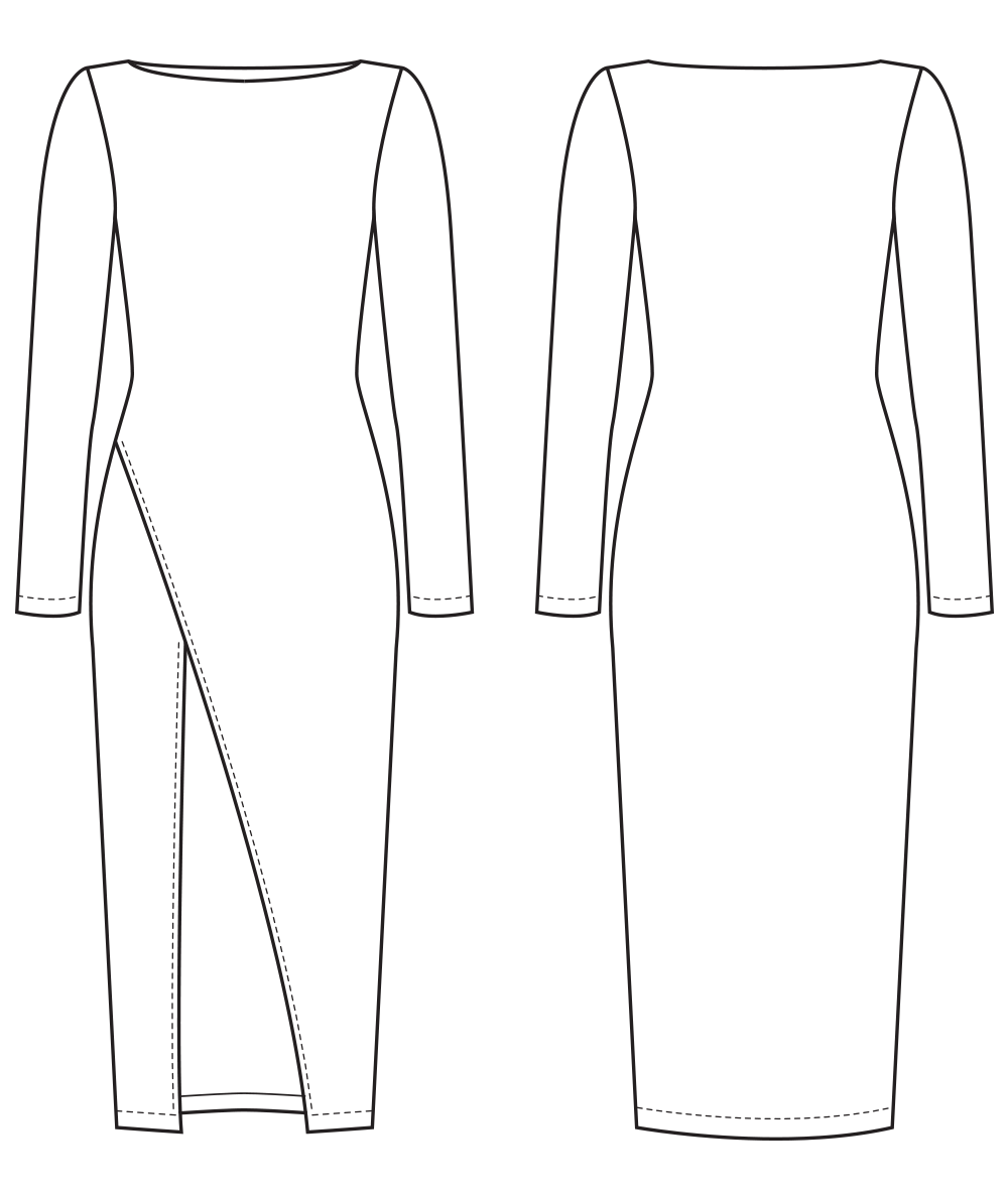 Bodycon dress sketch clearance