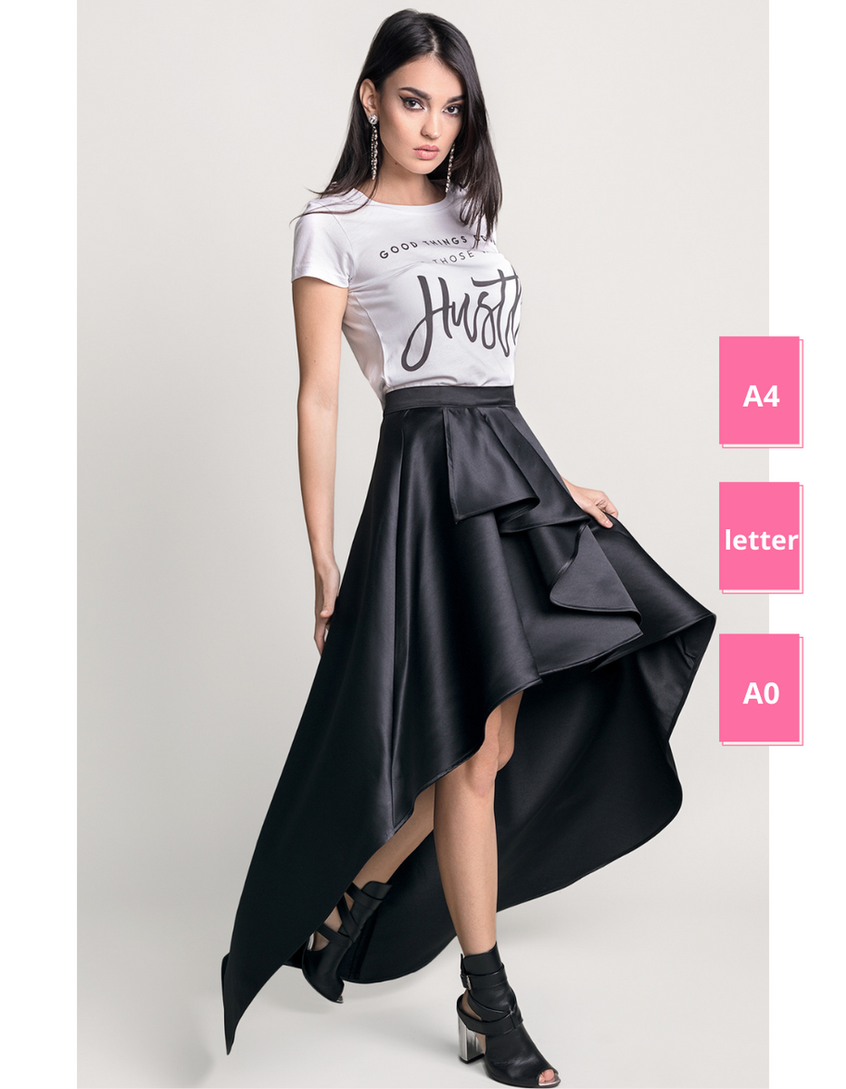 High low asymmetrical shop top