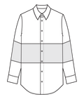men shirt sewing pattern sketch