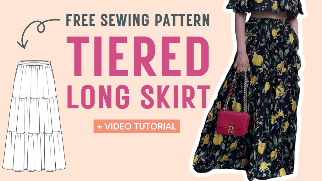 Master That Effortless Vibe In A Tiered Skirt Pattern [FREE Printable PDF Pattern]