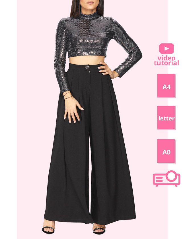 Wide Leg Pants Pattern: Sew a Stand-Out Piece With This Pattern