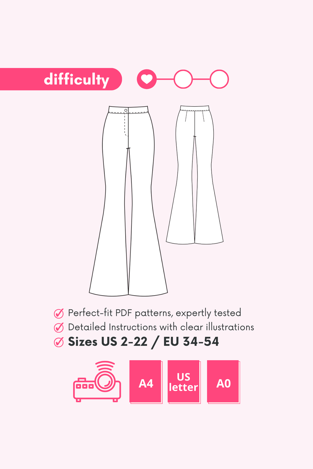 Bell Bottom Pants Pattern: Flaunt a Retro Look With This Pattern