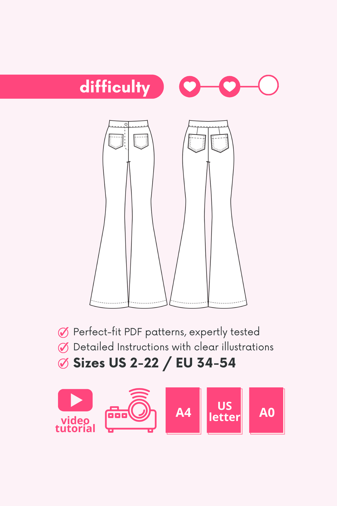 Jean Patterns R Jeans Pattern For Trendy, Chic, Modern And Comfortable Outfits ...