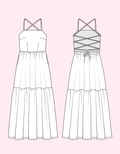 apron dress pattern sketch