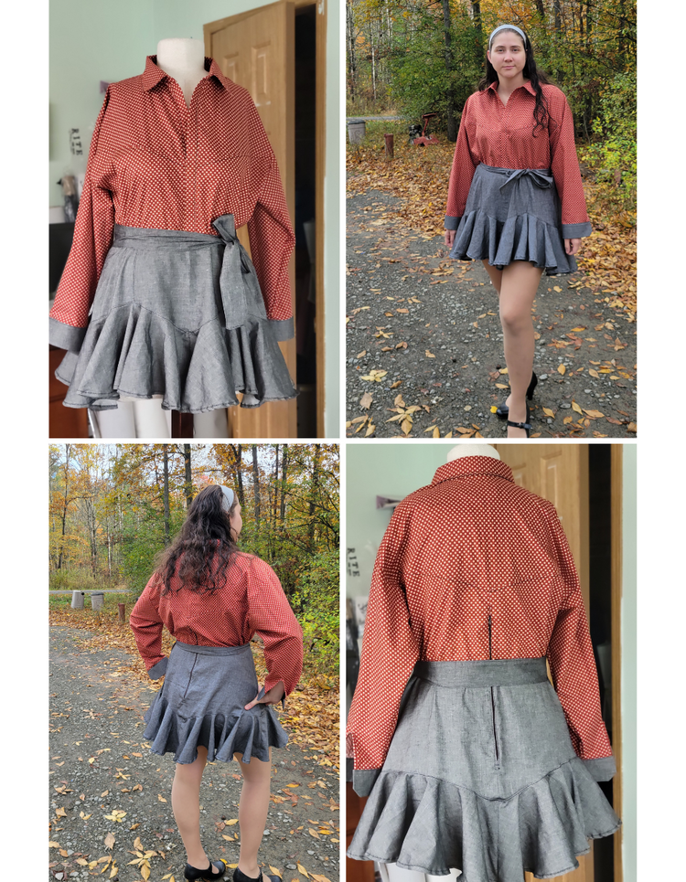 Pattern 199 Knee-Length Skater Dress with Pockets main image 0