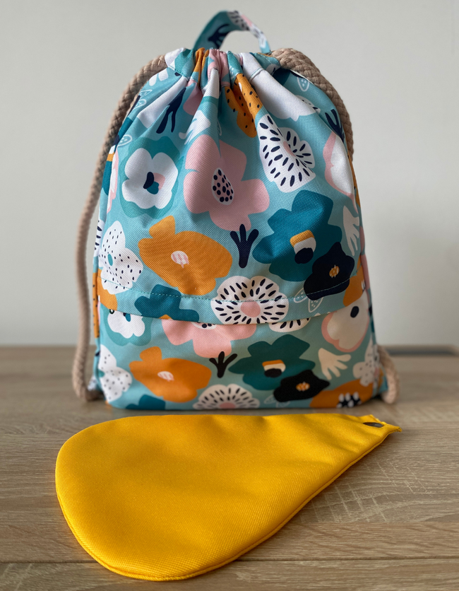 a flowery rucksack pattern