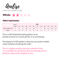 ANELISE - Bell Bottom Pants Pattern