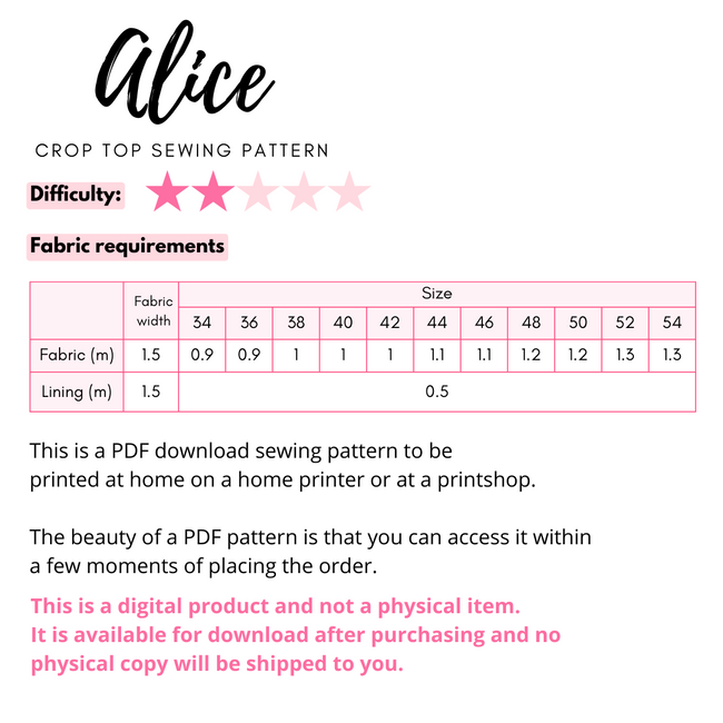 ALICE - Tie Front Top Sewing Pattern