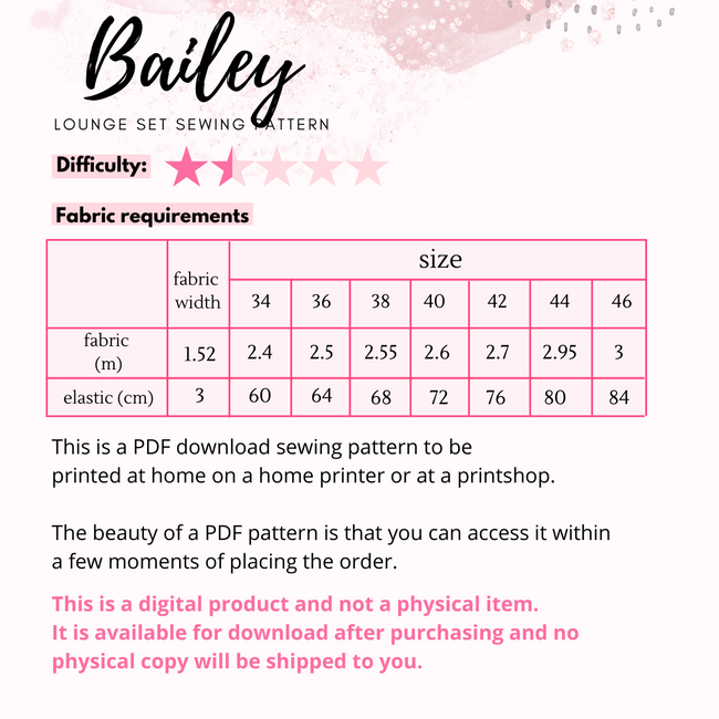 BAILEY - Sweatsuit Pattern