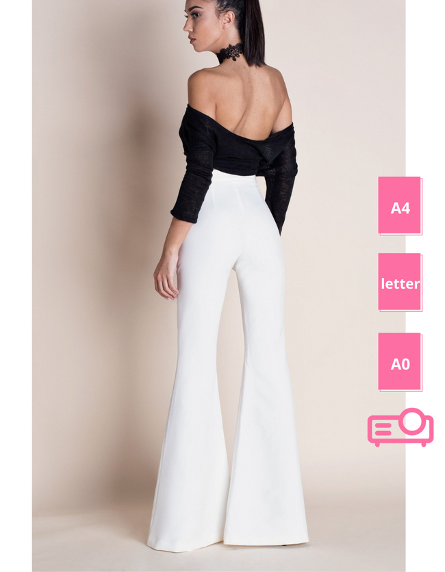 Classic High Rise - Mens Bell Bottoms Flares - White | Bell bottoms, Disco  pants, Flares