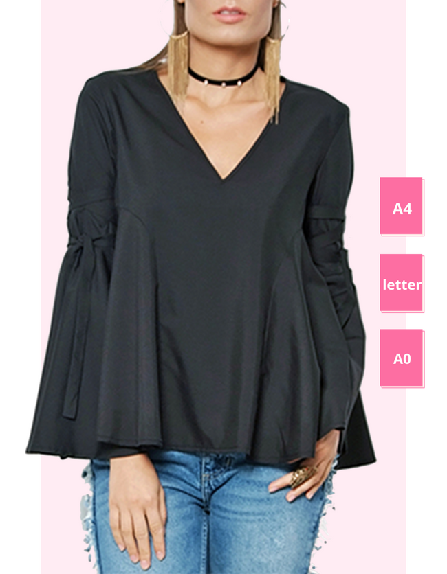 Stuck On What To Sew? This Bell Sleeve Top Pattern Is Guaranteed