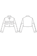 crop top pattern sketch