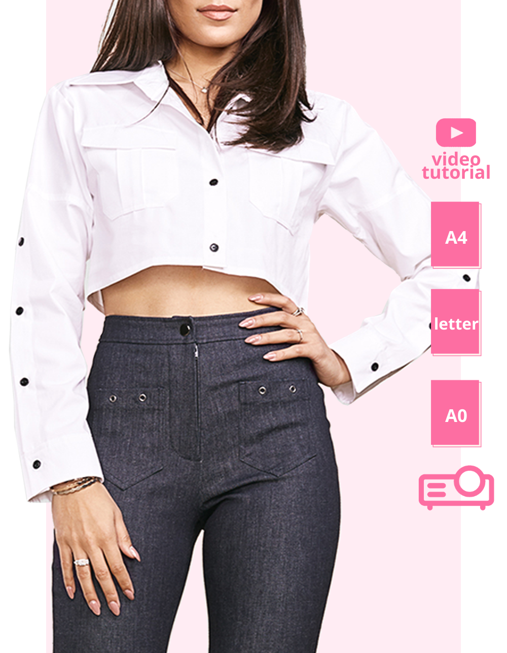 Not sure what to sew for yourself? Try this cropped top sewing pattern