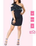 one shoulder dress pattern