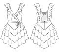 summer dress pattern sketch