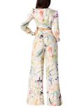 back of a woman wearing a wide leg pants pattern