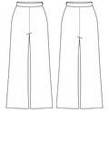 wide leg pants pattern sketch