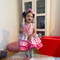 MD Mommy and Me Sleeveless Ruffled Mini Dress Sewing Pattern