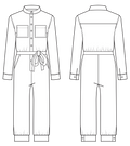 jumpsuit sewing pattern sketch