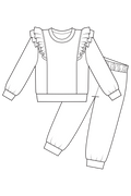 kids tracksuit pattern sketch