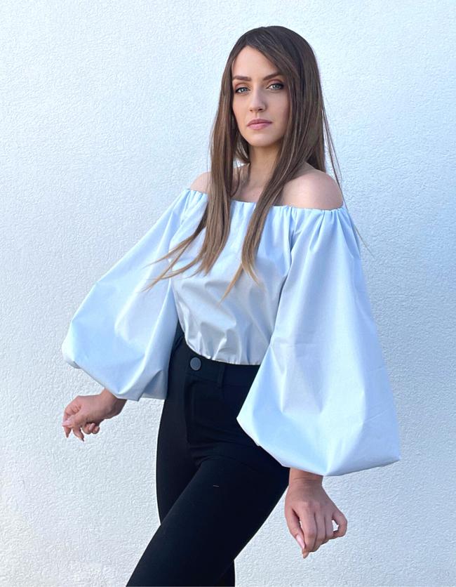 Bustier peasant hot sale top