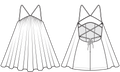 ARIS - Halter Neck Mini Dress Pattern