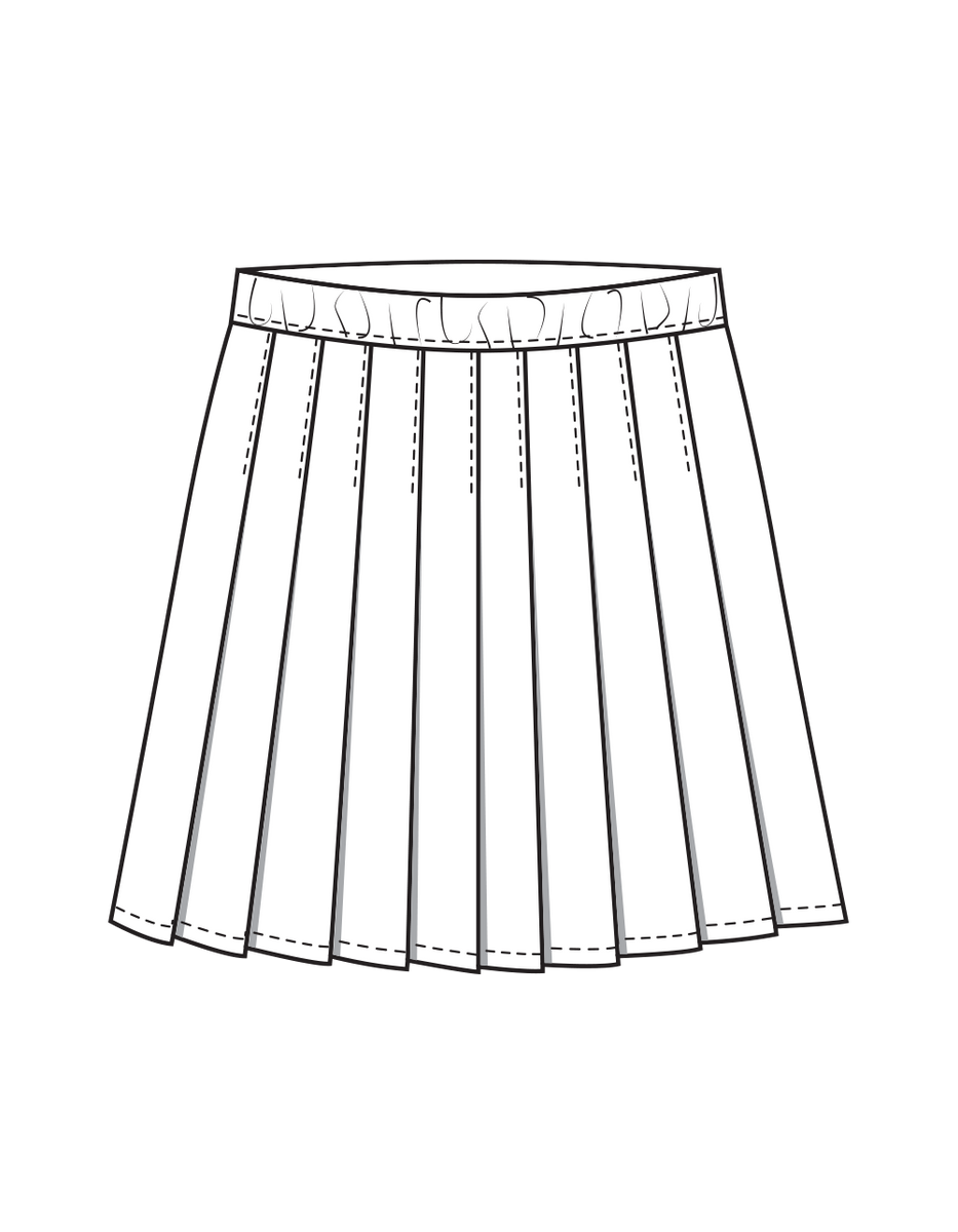 Cute & Lovable Tennis Skirt Pattern For Little Girls