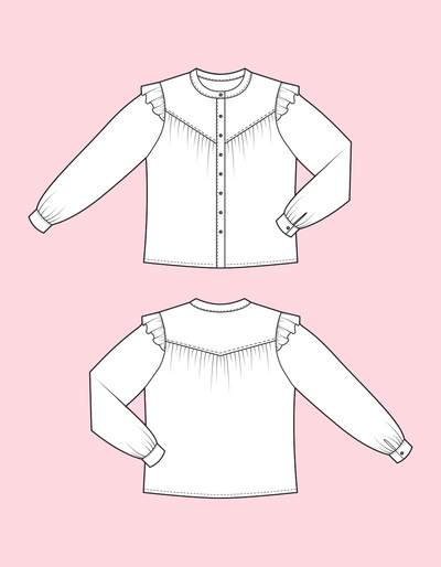 May - Oversized Button Down Shirt Pattern