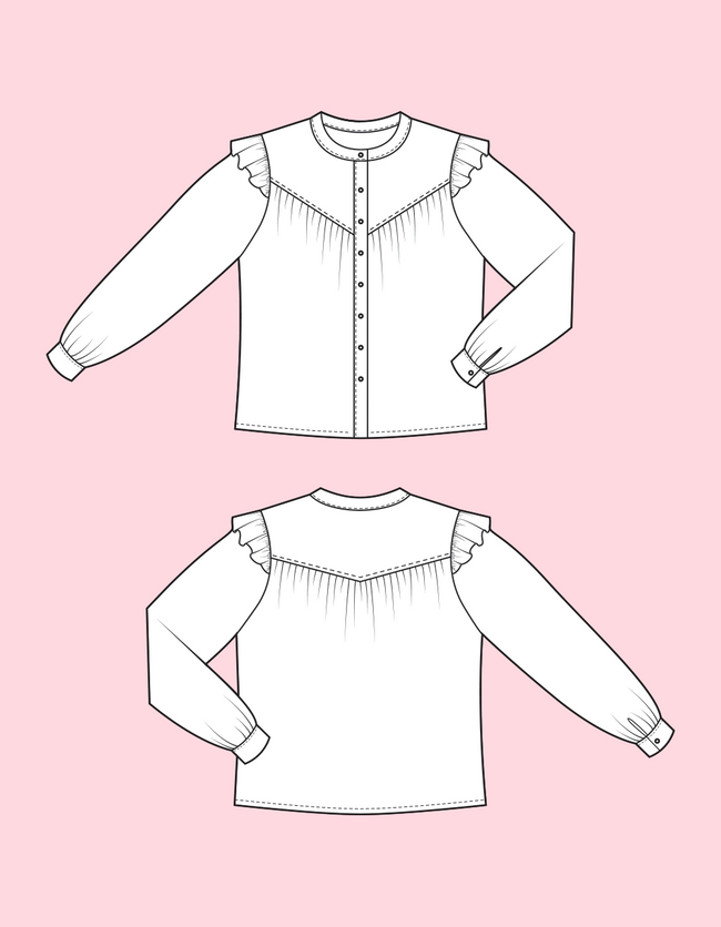 May - Oversized Button Down Shirt Pattern
