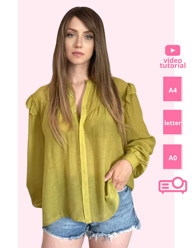 Women shirt sewing sales pattern