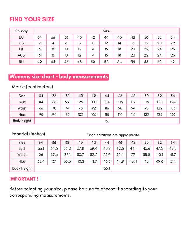 Circle skirt size shop chart