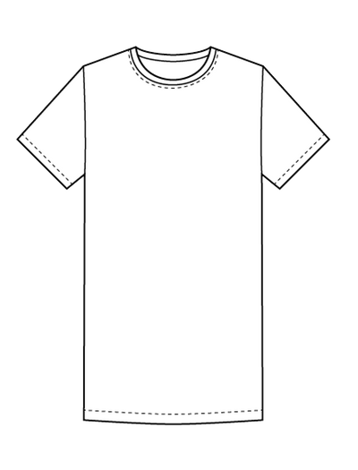 thisrt dress pattern sketch