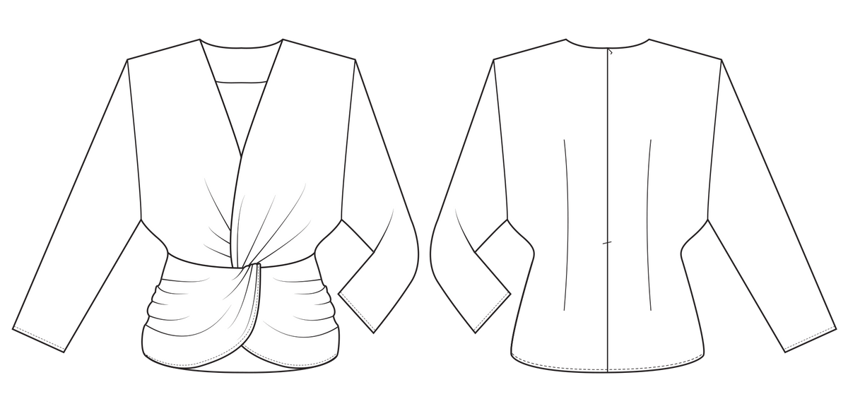 A Wrap Blouse Pattern That Will Make Your Outfits Look Unique