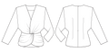 blouse sewing pattern sketch