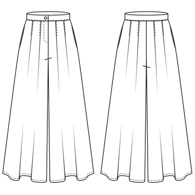 palazzo pants pattern sketch
