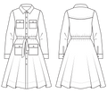 skater dress pattern sketch