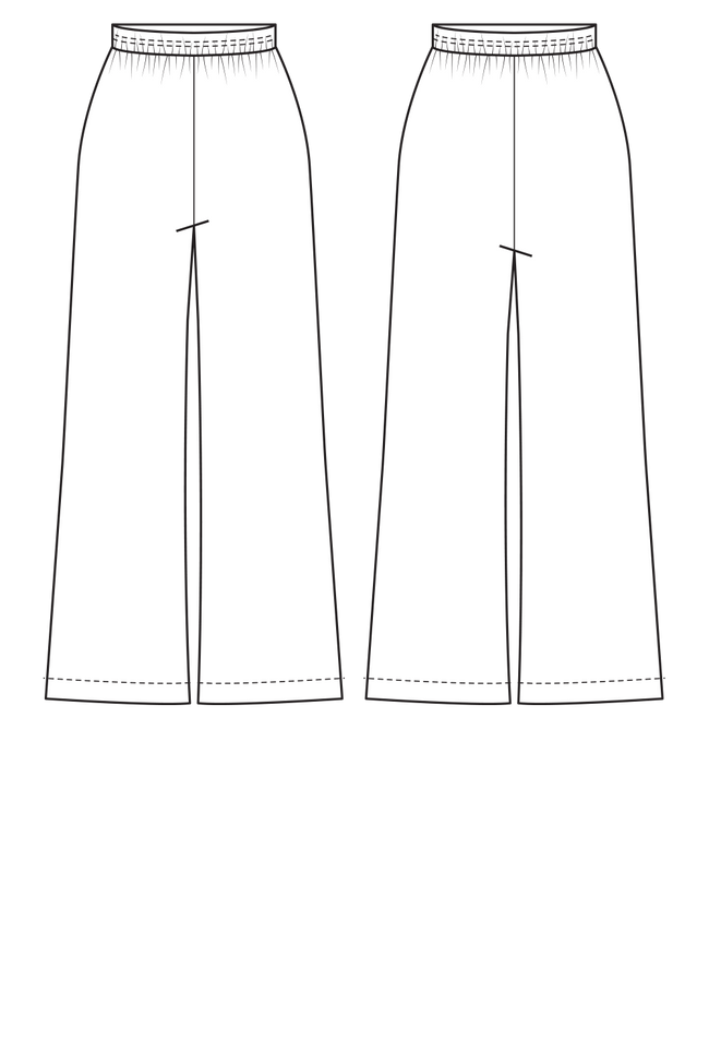 Women's sweatpants top sewing pattern